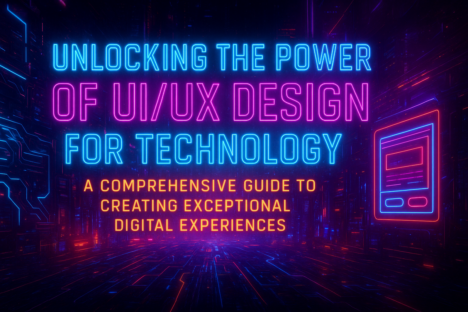 Unlocking the Power of UI/UX Design for Technology: A Comprehensive Guide to Creating Exceptional Digital Experiences